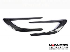 Mercedes-Benz C-Class W205 C63 Front Fender Vents - Carbon Fiber